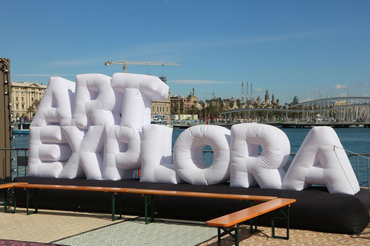Un dels espais del Festival Art Explora al Port de Barcelona