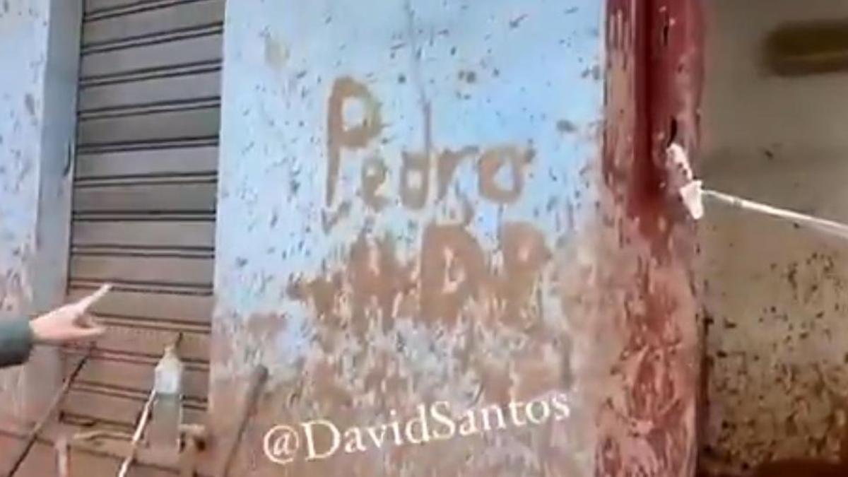 Pintada contra Pedro Sánchez en Valencia