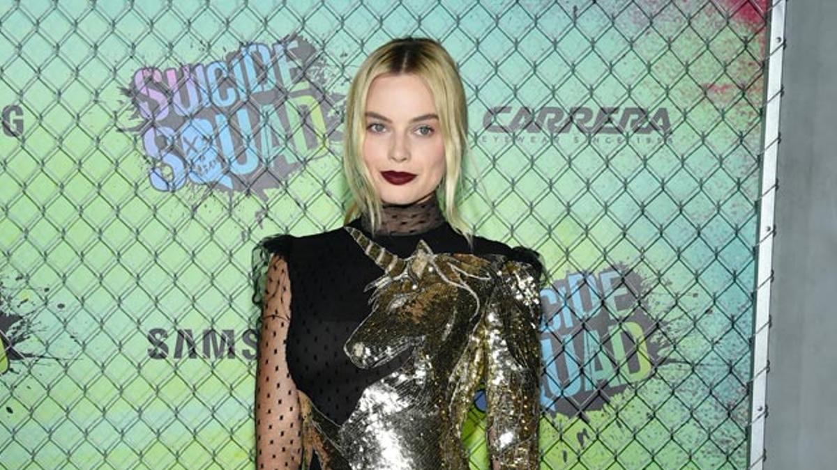 Margot Robbie, en la première del Escuadrón Suicida en Nueva York.