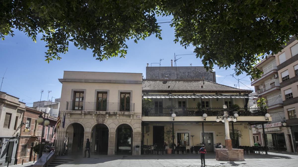 La plaza de España en el centro de San Vicente del Raspeig, en una imagen de archivo