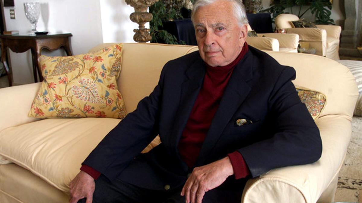 Gore Vidal, en su casa de Ravello, en el sur de Italia, en mayo del 2001.