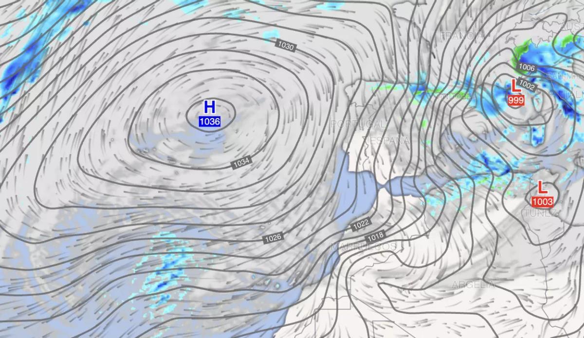 Gráfico de la AEMET