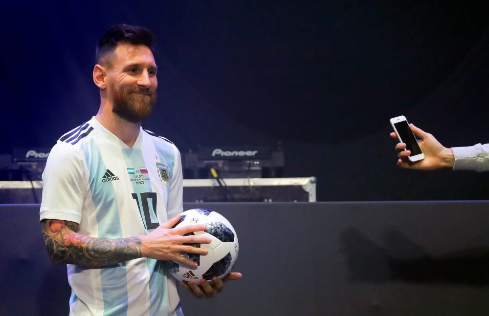 Messi presenta la pilota del Mundial de Rússia