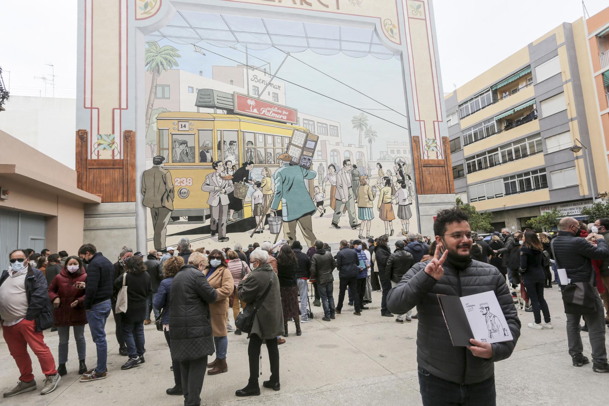 Así es el mural costumbrista de Paco Roca y Martín Forés en Natzaret