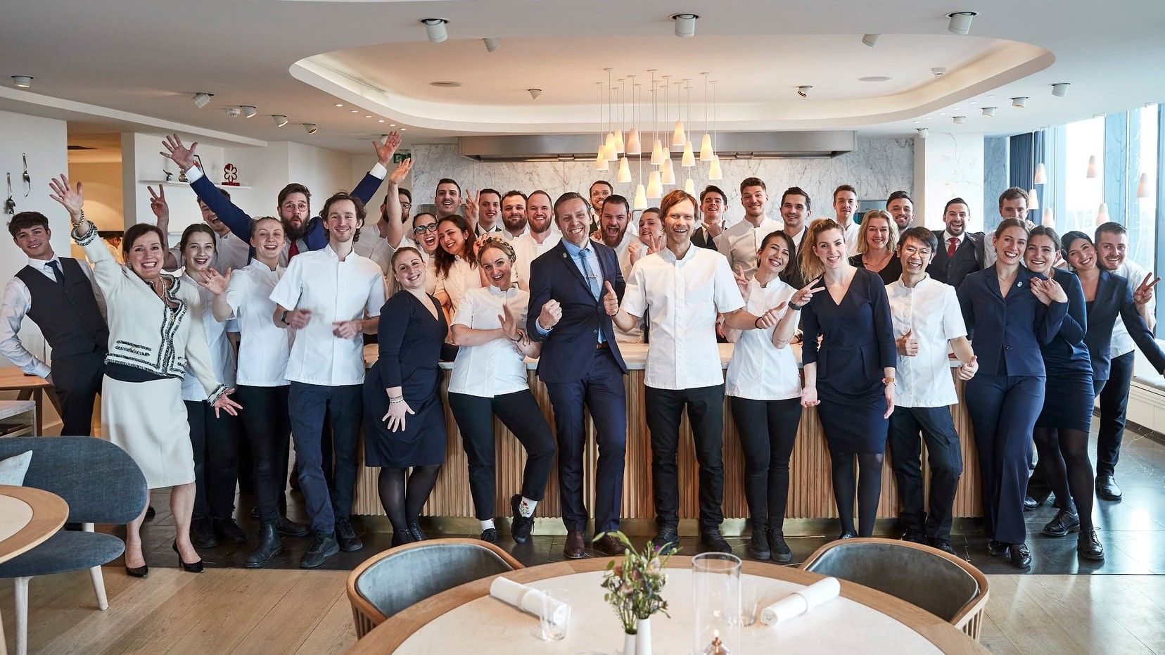 El equipo del restaurante Geranium (Copenhague).