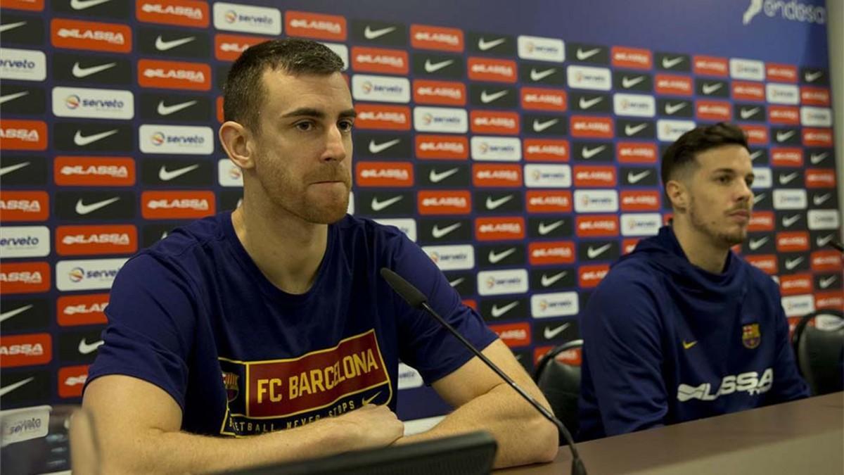 Claver y Heurtel durante su comparecencia previa al inicio de la Copa del Rey