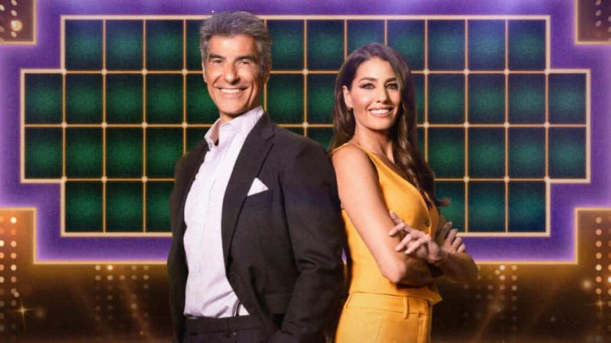 Jorge Fernández y Laura Moure, en 'La ruleta de la suerte Noche'