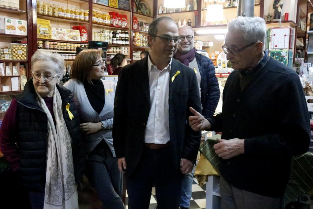 Turull visita la família de Puigdemont a Amer