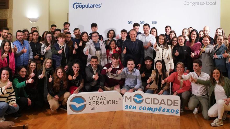 Javier Carballude suma a 68 jóvenes en la nueva ejecutiva de Novas Xeracións de Lalín