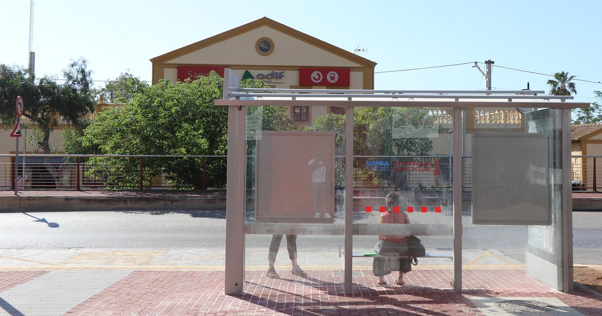 Vista trasera del nuevo intercambiador modal en Sagunt.