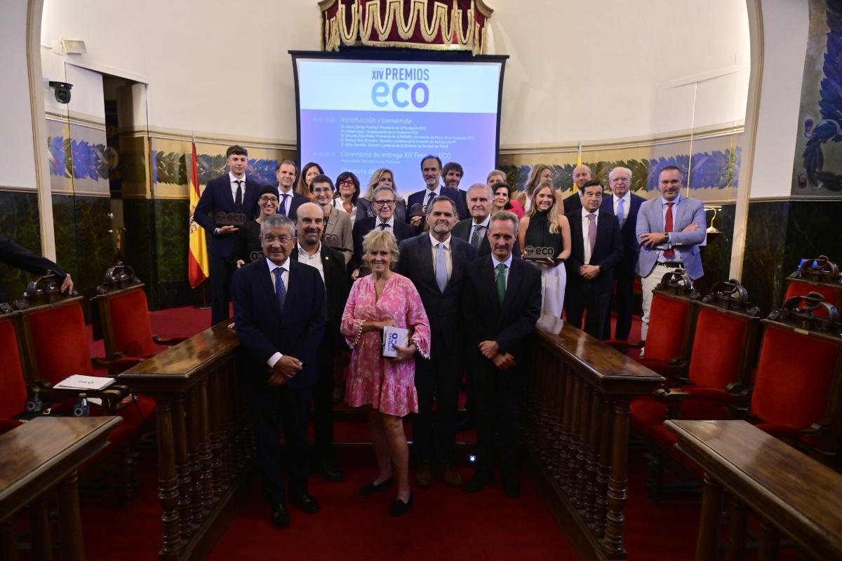 Los galardonados en la XIV de los Premios de la Fundación ECO