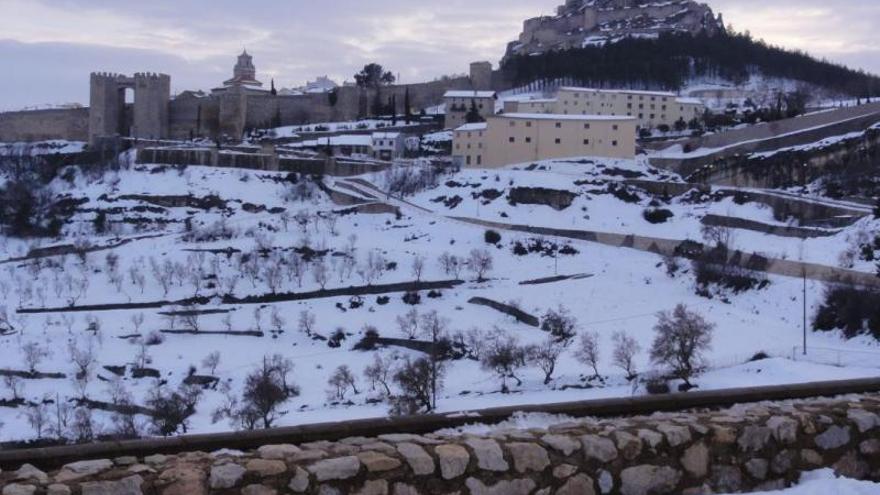 Una estampa nevada de Morella