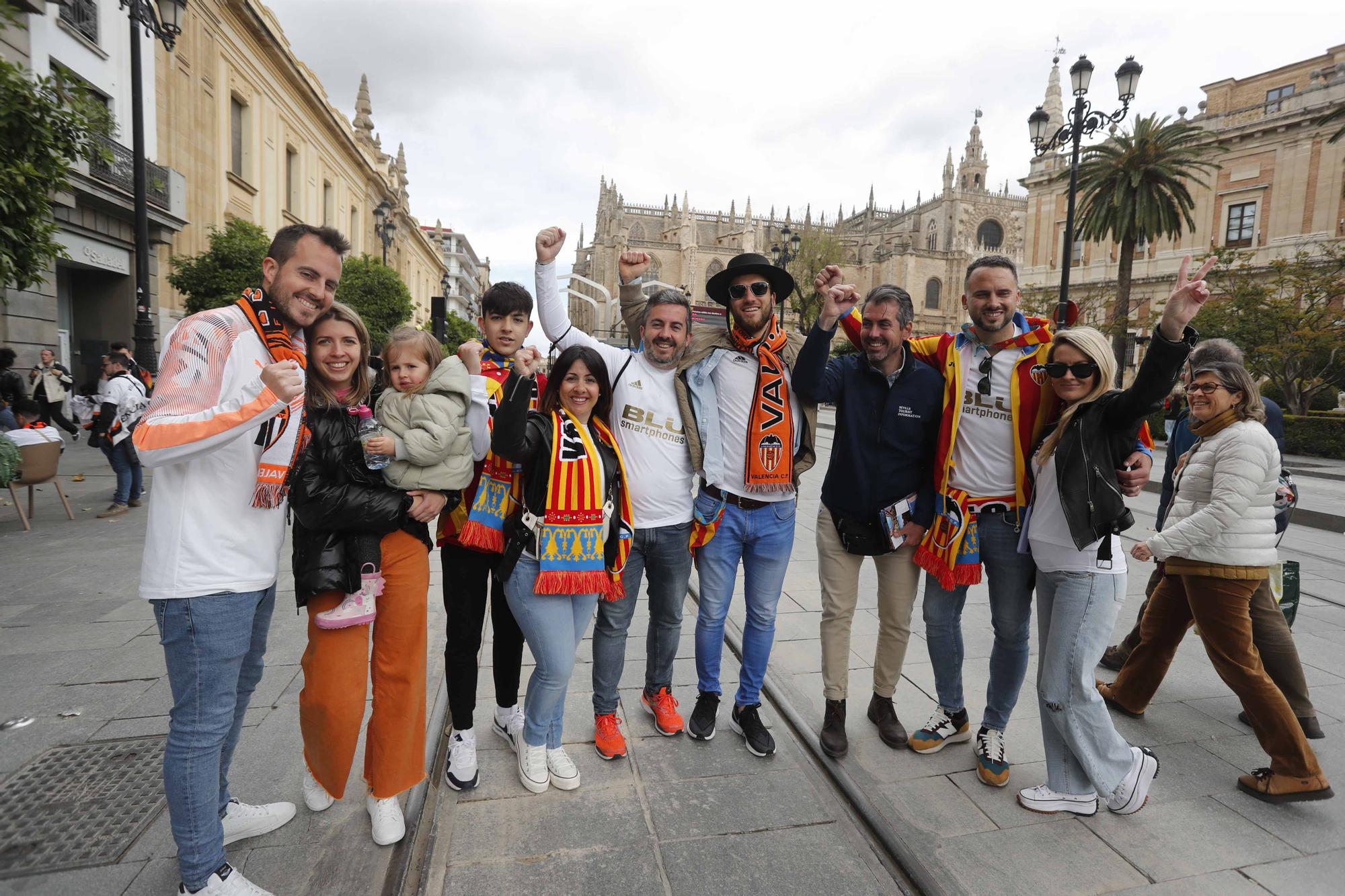 El valencianismo toma Sevilla: así está la ciudad