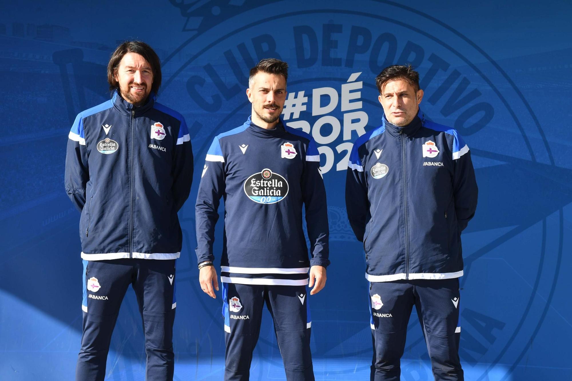 Primer entrenamiento de Rubén de la Barrera al frente del Deportivo