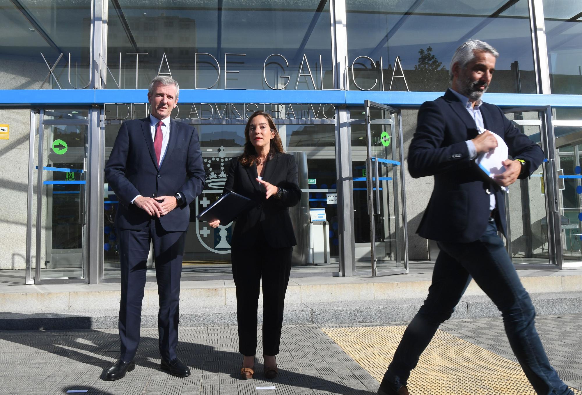 Primera reunión de Inés Rey y Alfonso Rueda