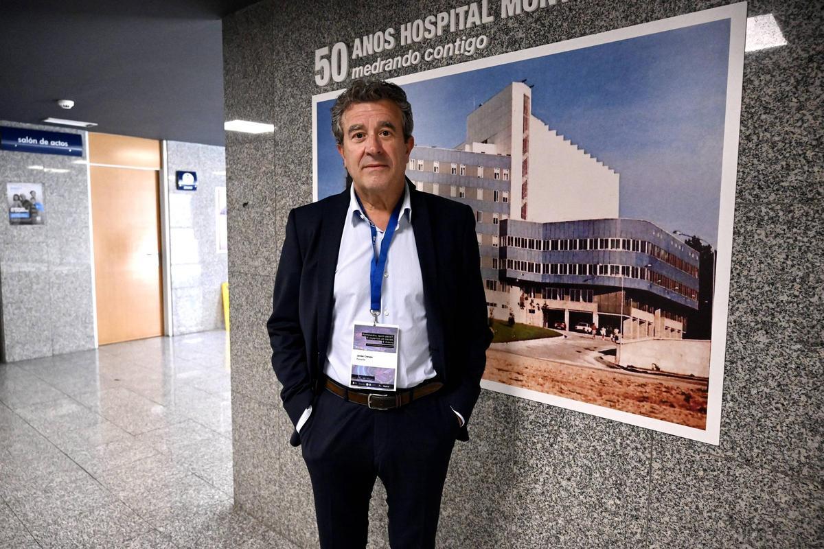 Javier Crespo García, este martes en el Hospital Montecelo.