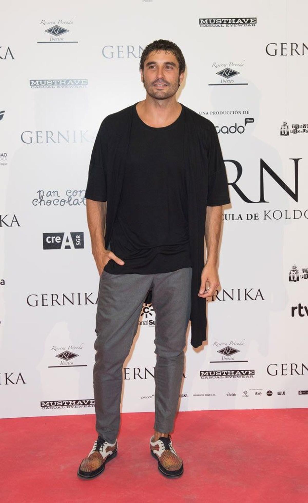 Álex García en el estreno de Gernika en Madrid