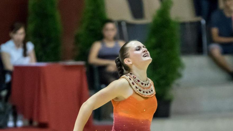 La alcoyana Andrea Silva, cuarta en el Europeo de patinaje artístico juvenil