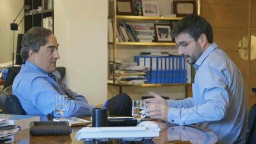 Jordi Évole entrevista a Juan Rosell.