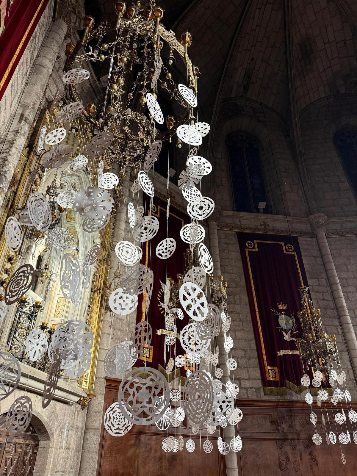 Neules a l'església de Sant Miquel de Cardona