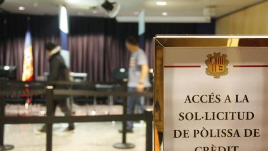 La sala habilitada per a l&#039;atenció als empresaris afectats per la BPA.