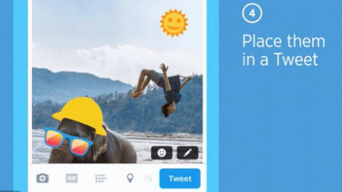 Twitter incorpora las pegatinas para las fotos