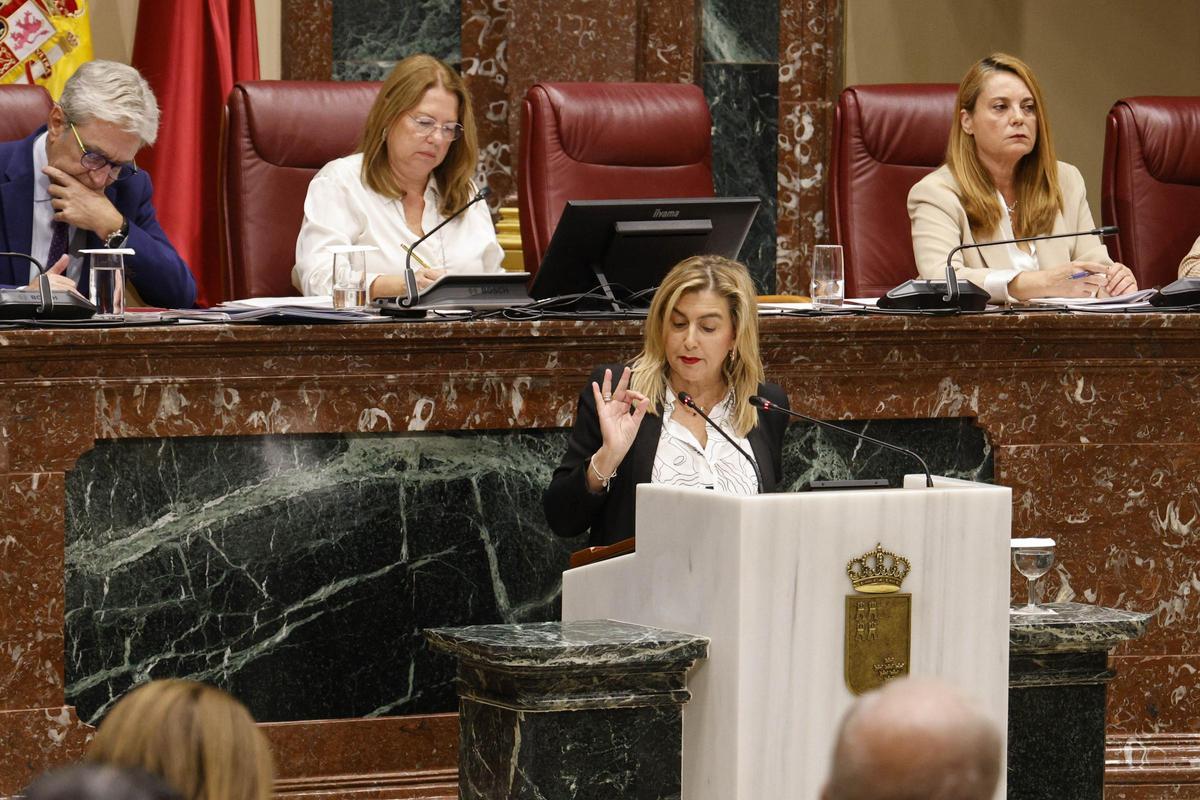 Carmina Fernández, portavoz del GPS en la Asamblea.