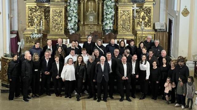 Grupos participantes, en la Iglesia  parroquial de Gallur.