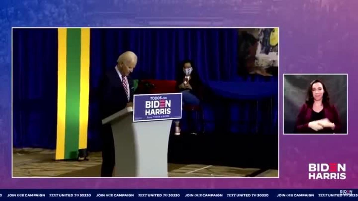 Joe Biden baila 'Despacito' en un mítin de campaña en Florida