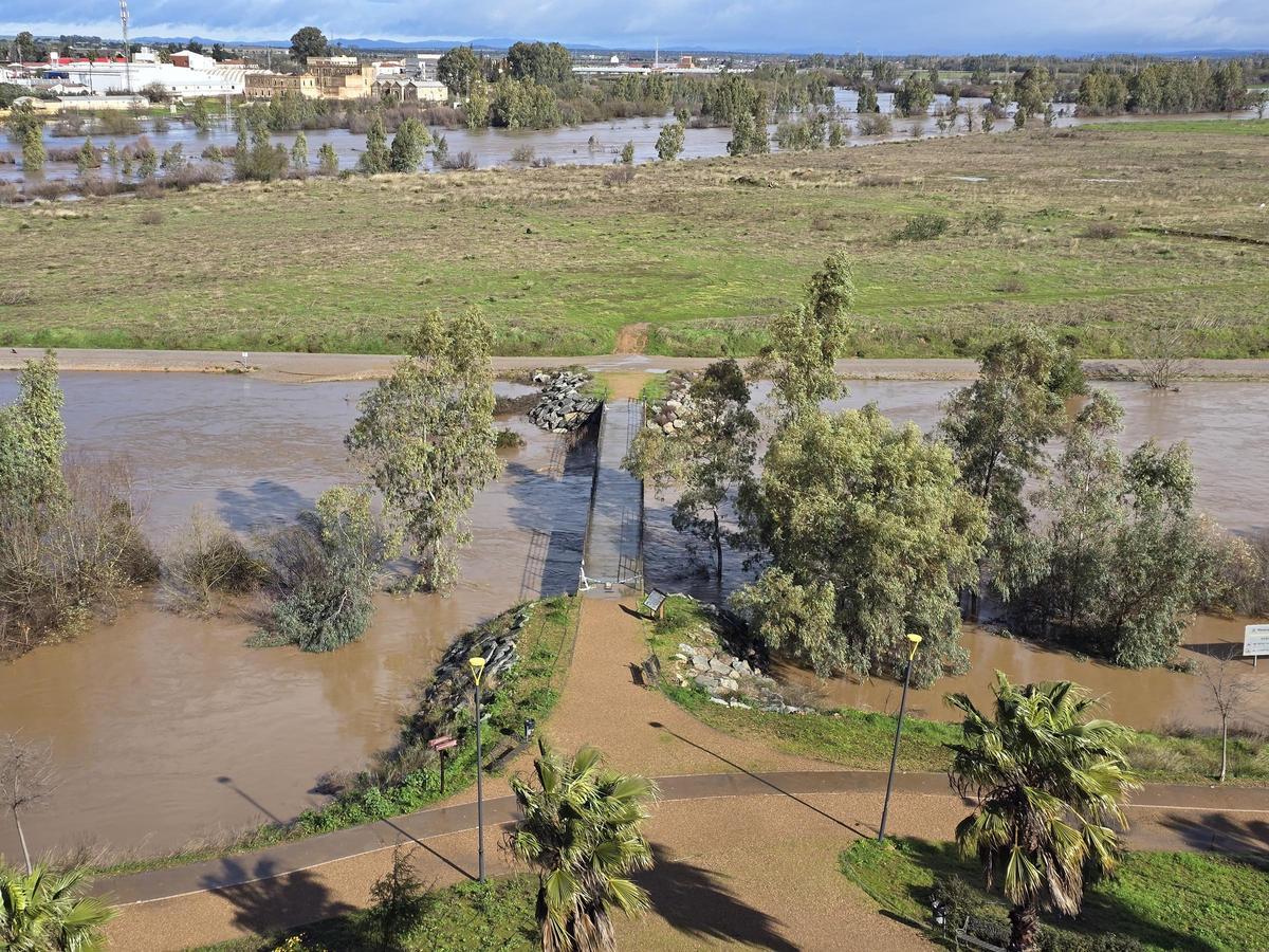 Fotogalería | Así ha quedado Badajoz tras la subida del caudal del río Guadiana.