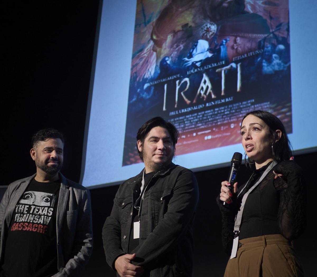 Un momento del coloquio de "Irati"