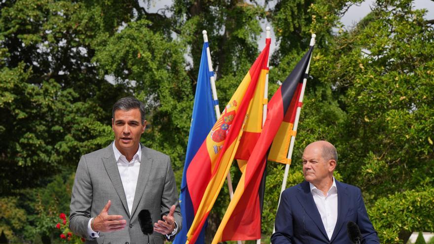 Comparecencia conjunta de Pedro Sánchez y Olaf Scholz en la XXV Cumbre Hispano-Alemana