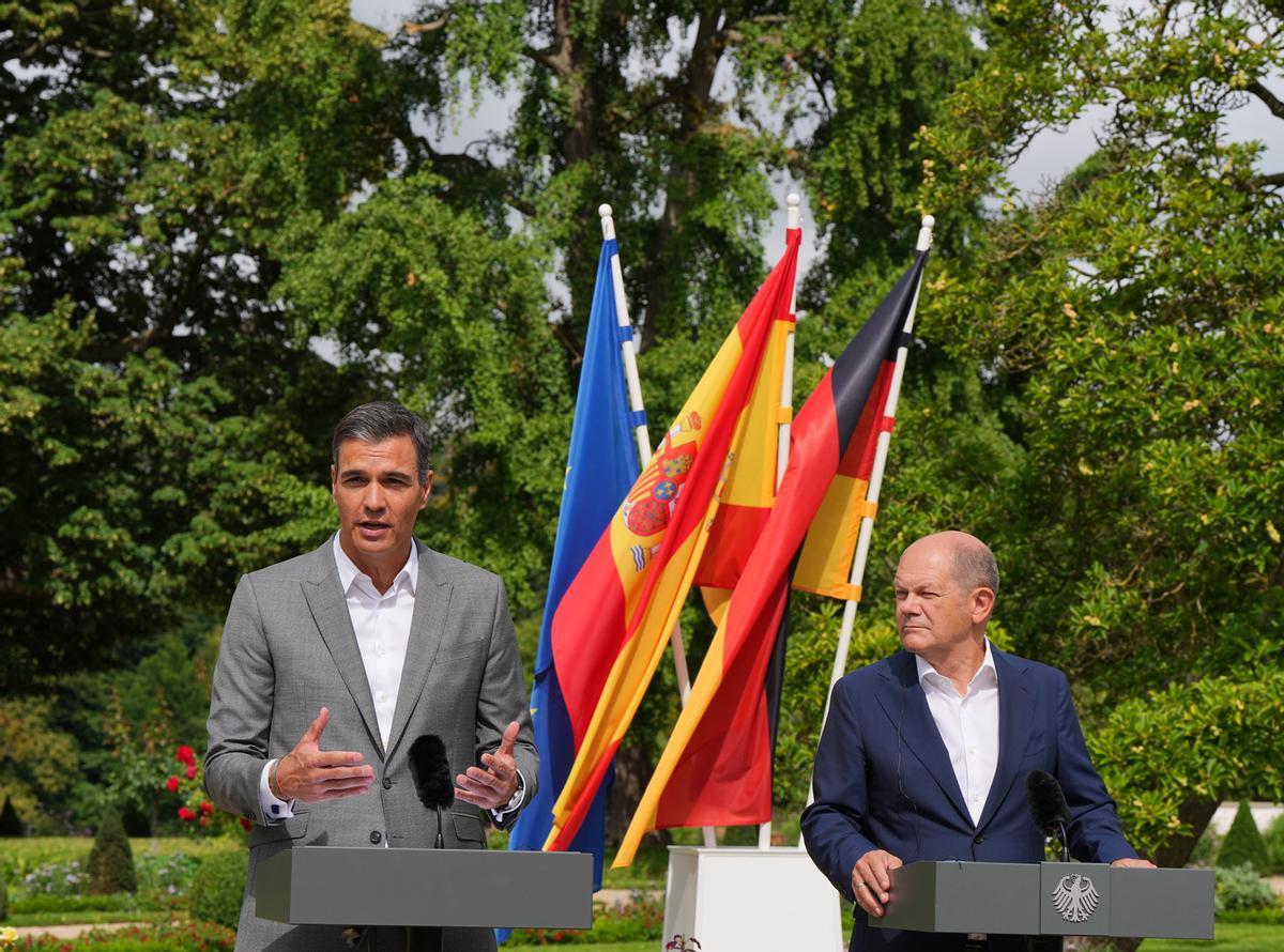 Comparecencia conjunta de Pedro Sánchez y Olaf Scholz en la XXV Cumbre Hispano-Alemana