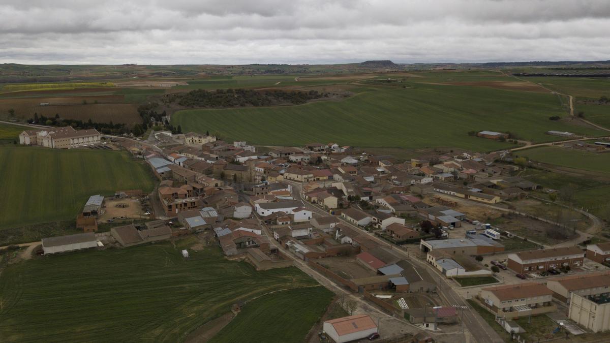 Vista aérea de Peleas de Abajo