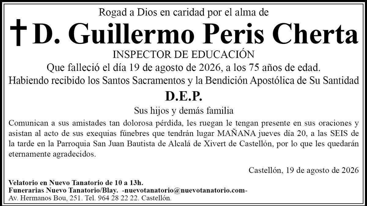 D. Guillermo Peris Cherta