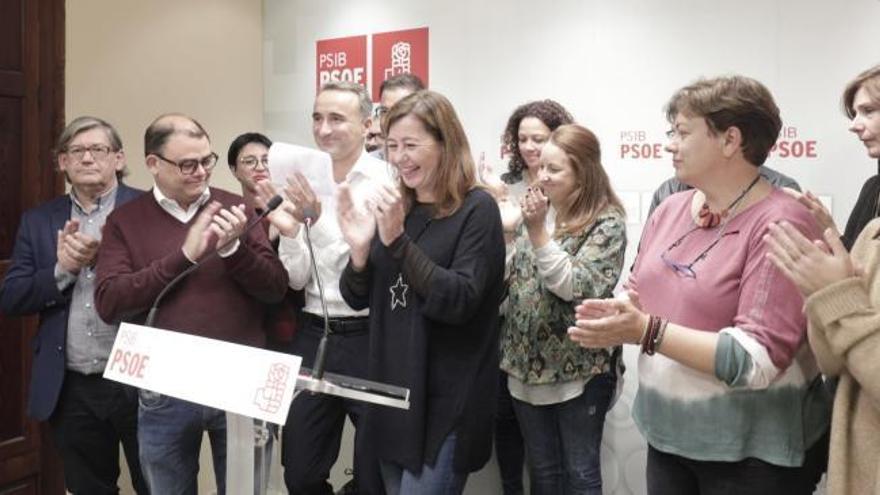 Reacciones en la sede del PSOE
