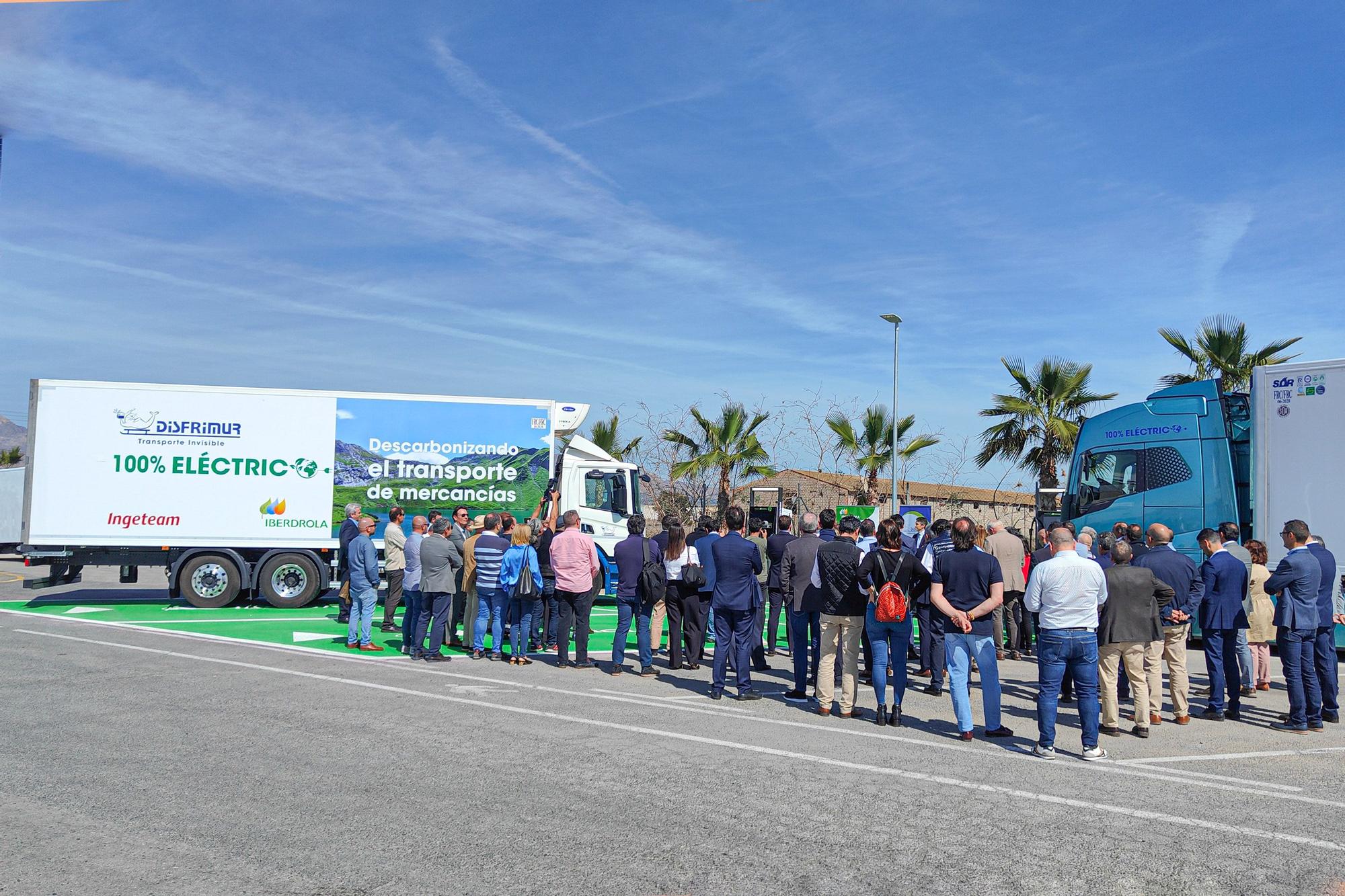 Inauguran en San Isidro el primer punto de recarga eléctrica del corredor mediterráneo para el transporte pesado