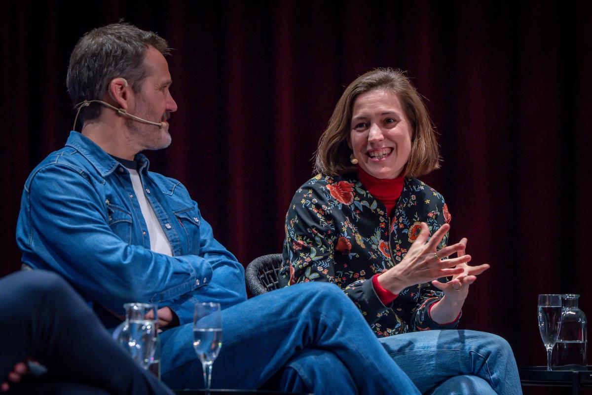 Jose Maria Goenaga y Carla Simón en el Museu d'Història de Barcelona