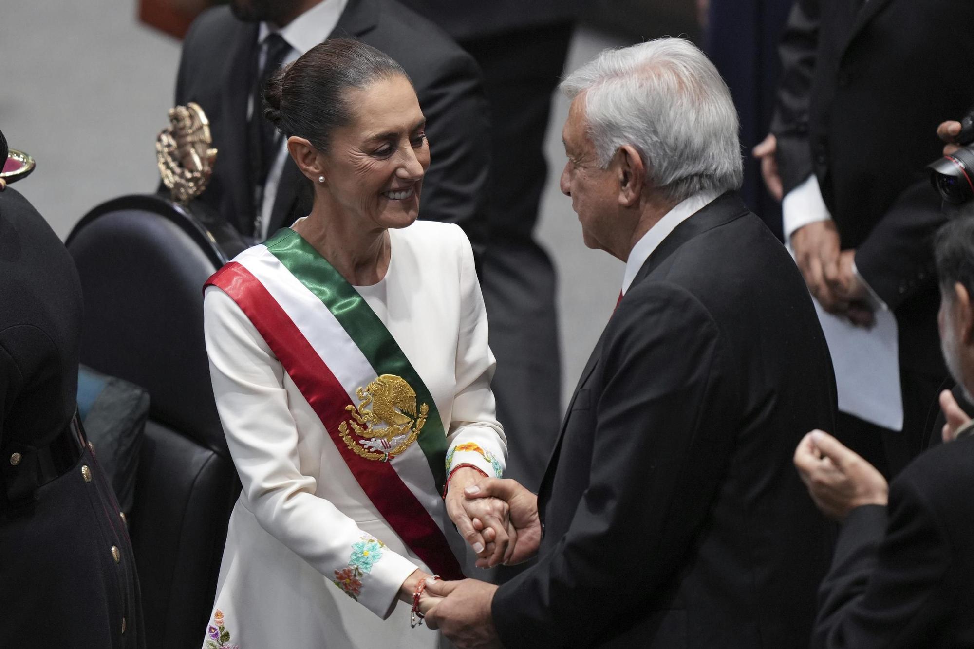 La toma de posesión de Sheinbaum como presidenta de México, en imágenes