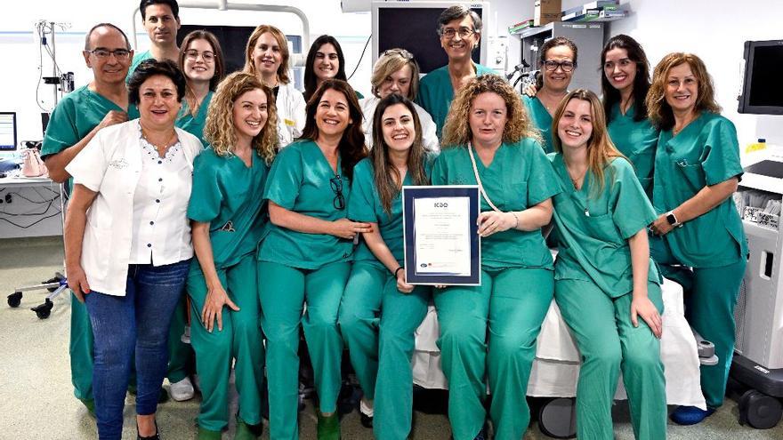 Distintivo de calidad para la Unidad de Digestivo del Morales