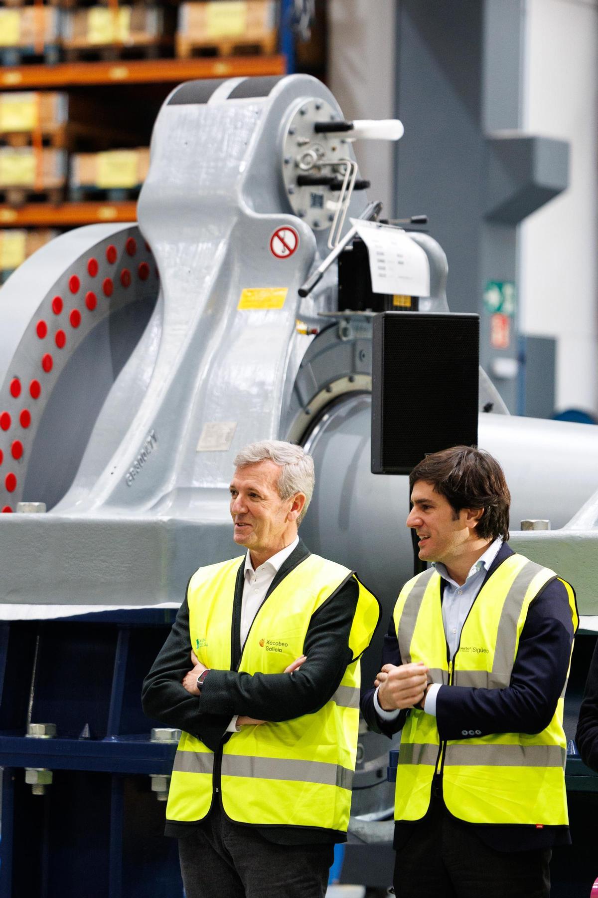 Rueda defiende el impulso a la energía eólica desde la planta de Siemens Gamesa en Sigüeiro Rueda defiende el impulso a la energía eólica desde la planta de Siemens Gamesa en Sigüeiro