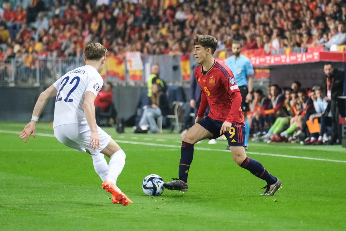 La Roja juega en Málaga contra Noruega, en imágenes