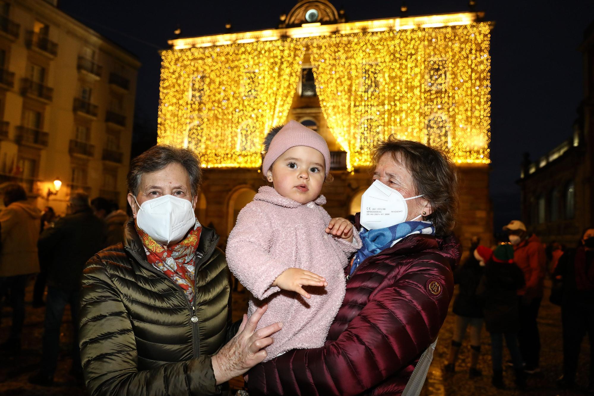 Gijón celebra el encendido del alumbrado navideño