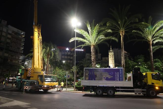 Alicante ya protege a la fuente de Luceros del terremoto de las mascletás de Hogueras