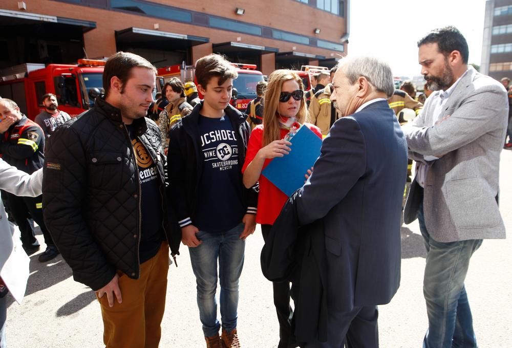 Homenaje al bombero fallecido en el incendio de Uría hace un año