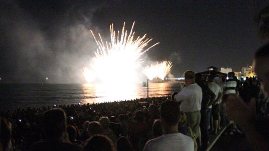 Una imatge dels Concurs de Focs d&#039;Artifici de Blanes de l&#039;any passat.