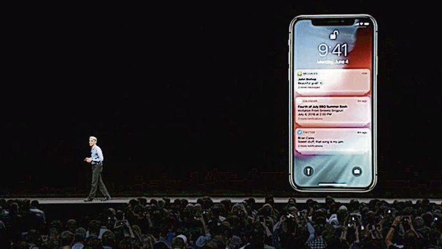 Craig Federighi explica las funciones del sistema iOS 12.