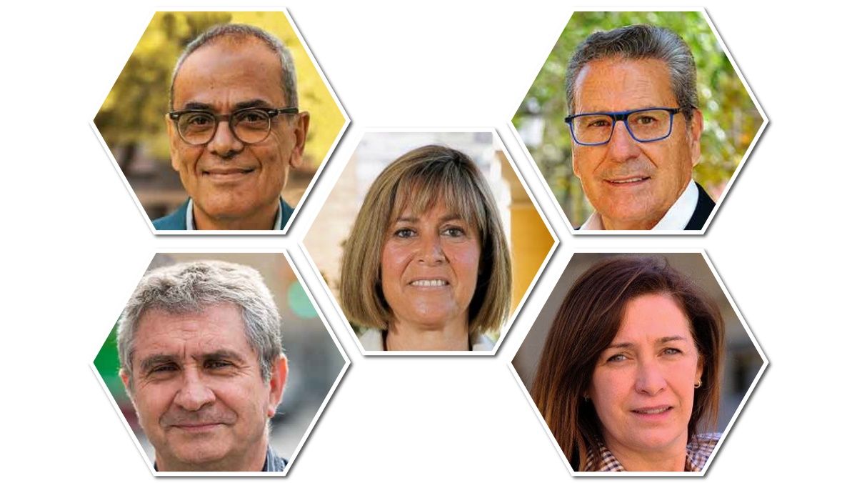 Los principales candidatos a las elecciones municipales en L'Hospitalet de Llobregat.