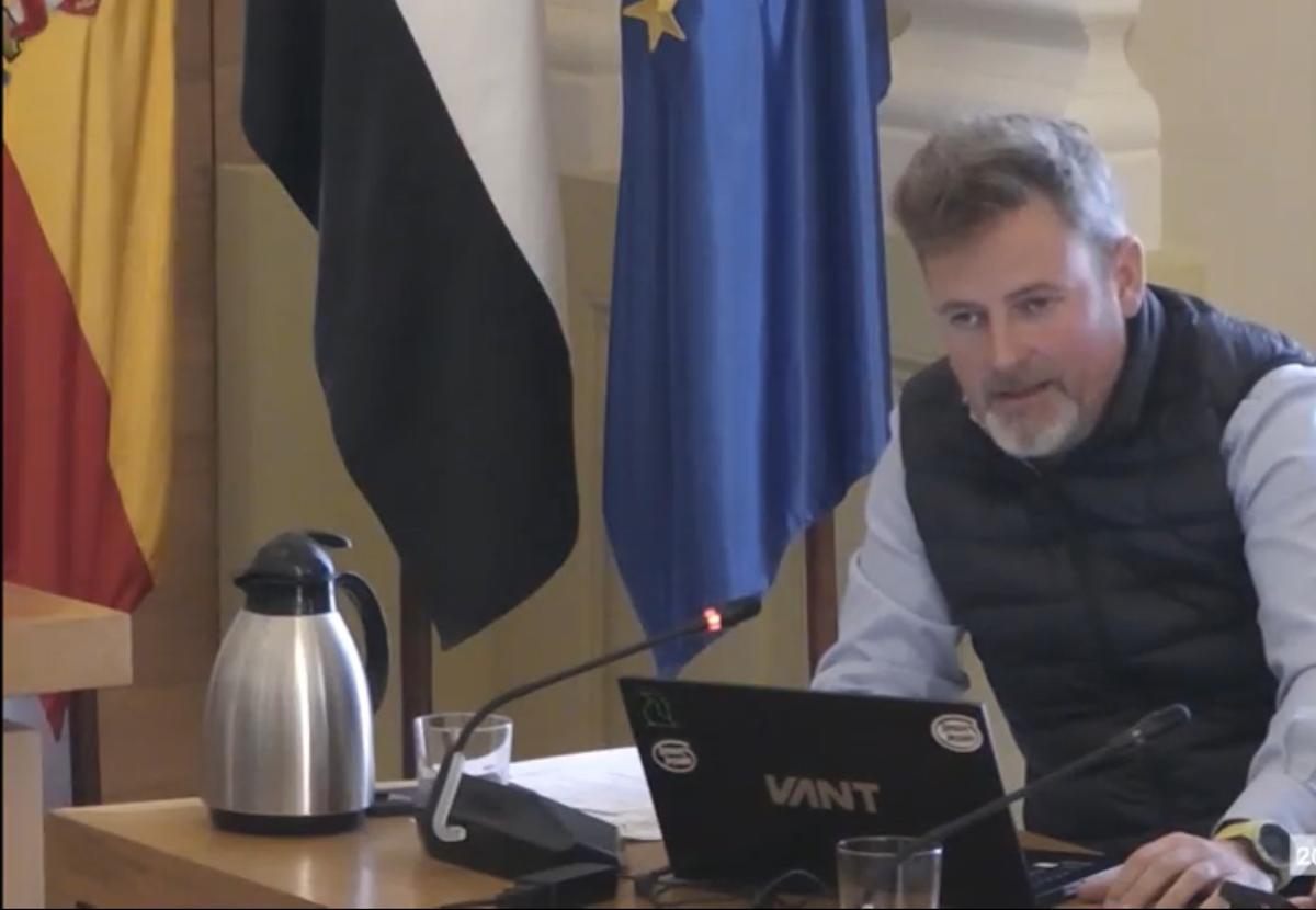 Villar en el pleno de este jueves.