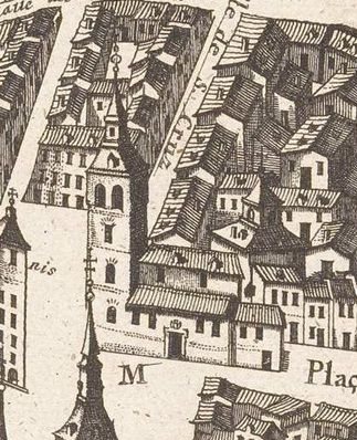 Iglesia de la Santa Cruz, la parroquia sobre la que se levanta el restaurante Caluana